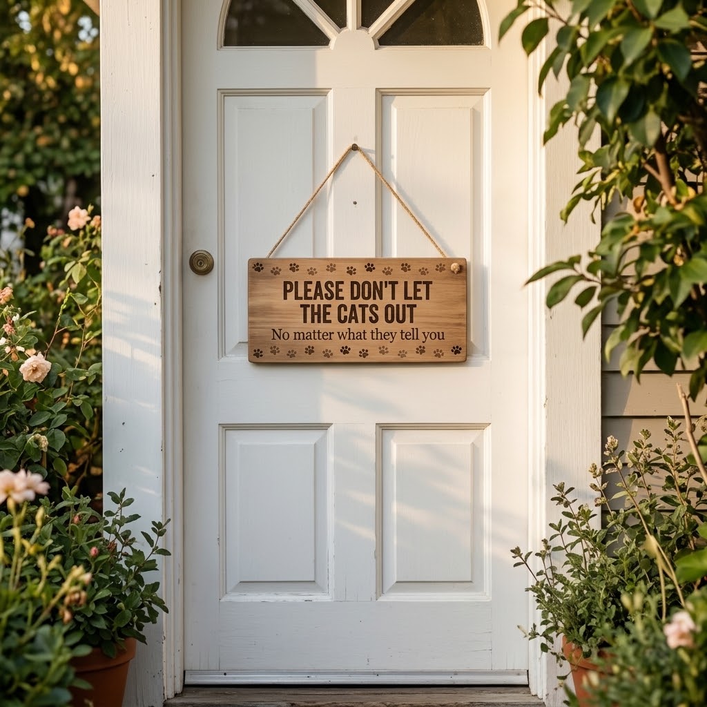 Wooden Porch Sign - American Humor