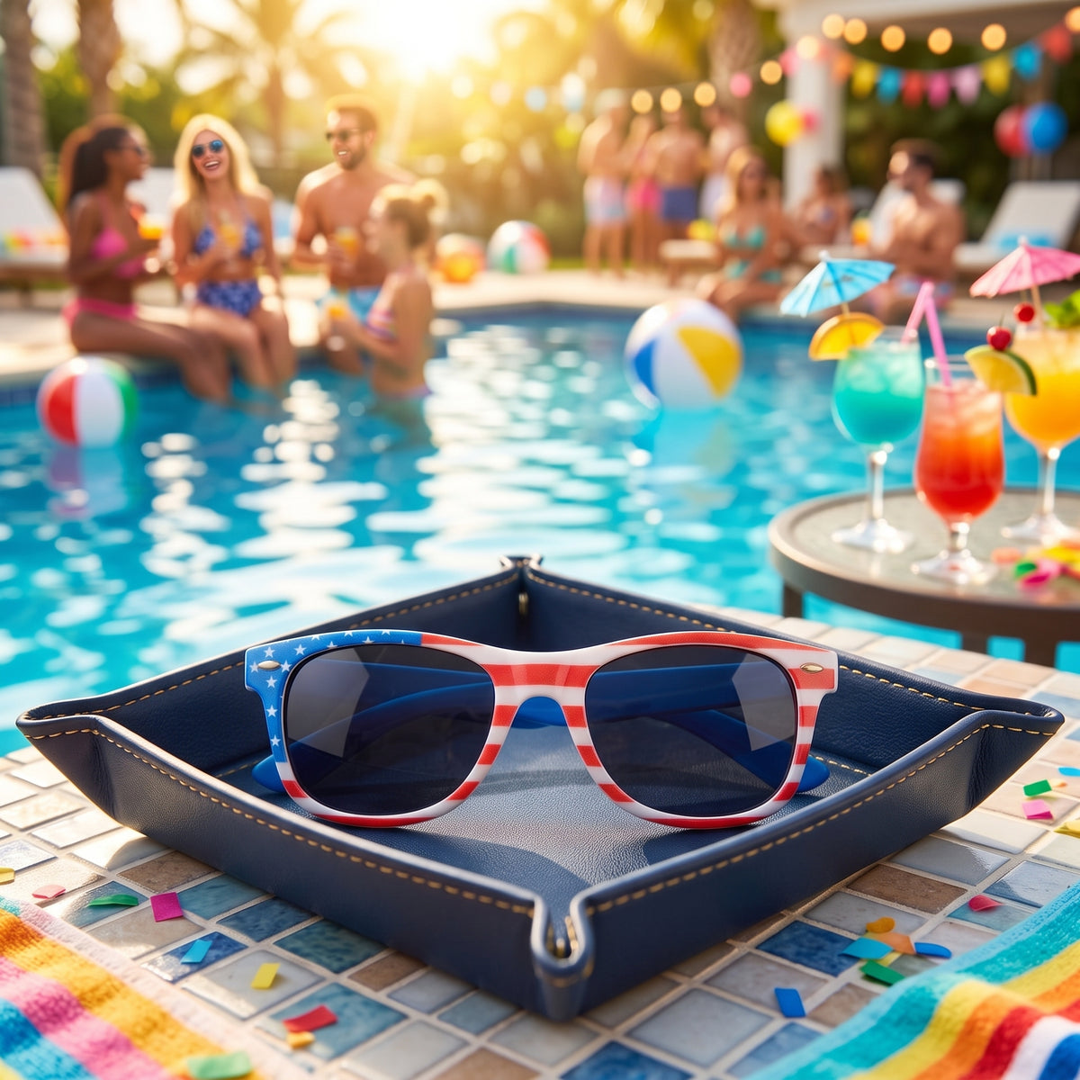 American Flag Party Glasses